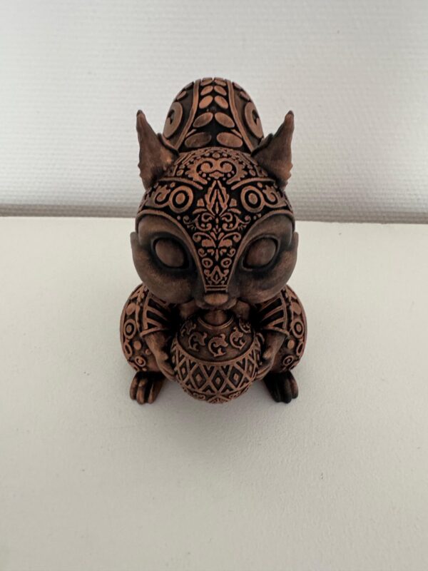 Squirrel statue bronze